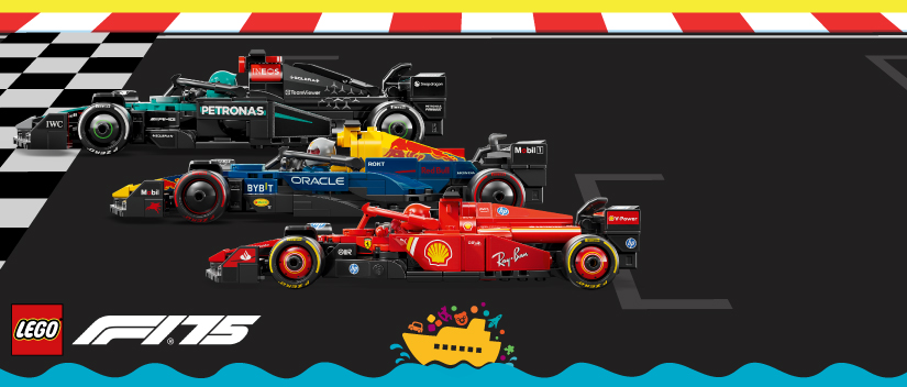 LEGO F1 versenyautók készleten a Játéktenger webáruházban