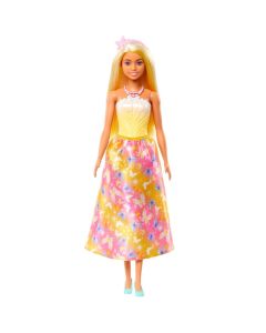 Barbie Dreamtopia hercegnő baba - sárga pillangós ruhában