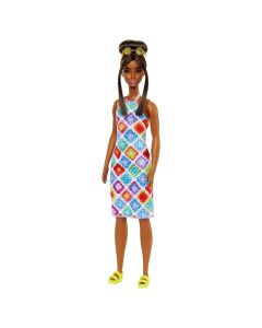 Barbie Fashionista barátnők stílusos divatbaba - horgolt ruhában #210