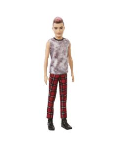 Barbie Fashionista barátok fiú baba - kockás nadrágban (DWK44/GVY29)