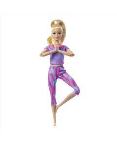 Barbie hajlékony jógababa - szőke hajú