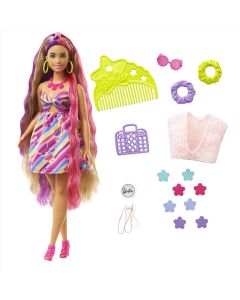 Barbie Totally Hair baba - virág (HCM87/HCM89)