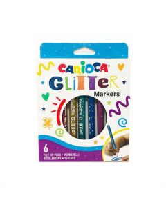 Carioca Glitteres filctoll szett 6 db