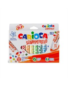 Carioca Stamperello nyomdás végű filctoll, 12 db