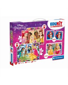 Clementoni Edukit 4 az 1-ben játékgyűjtemény - Disney Hercegnők