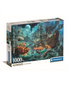 Clementoni Puzzle 1000 db High Quality Collection - Kalózok csatája 