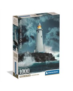 Clementoni Puzzle 1000 db High Quality Collection Compact - Világítótorony a viharban