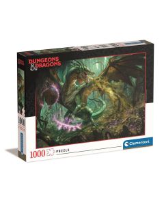 Clementoni Puzzle 1000 db High Quality Collection Dungeons & Dragons - Zöld Sárkány