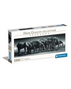 Clementoni Puzzle 1000 db Panorama - Elefántcsorda