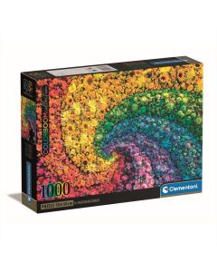 Clementoni Puzzle 1000 db poszterrel ColorBoom Collection - Örvény virágokból