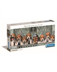 Clementoni Puzzle 1000 db poszterrel Panorama - Beagles