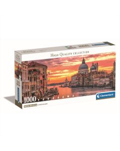 Clementoni Puzzle 1000 db poszterrel Panorama - Veence, Canal Grande