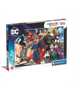 Clementoni Puzzle 104 db Supercolor - DC szuperhősök 