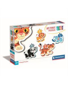 Clementoni Puzzle 2-3-4-5 db SuperColor My First Puzzles - vadállatok 