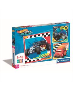 Clementoni Puzzle 3 db SuperColor My First Puzzles - Hot Wheels