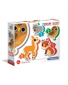 Clementoni Puzzle 3-6-9-12 db My First Puzzles - Erdei állatok
