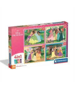 Clementoni Puzzle 4 az 1-ben 12+16+20+24 db - Disney Hercegnők (2025)