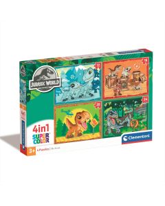 Clementoni Puzzle 4 az 1-ben 12+16+20+24 db - Jurassic World
