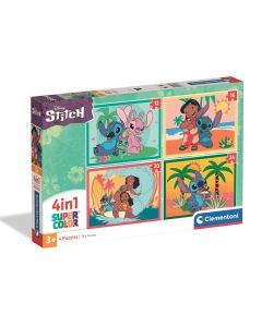 Clementoni Puzzle 4 az 1-ben 12+16+20+24 db - Stitch