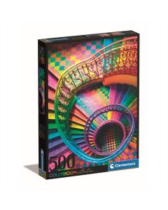 Clementoni Puzzle 500 db Colorboom Collecton - színes lépcsők