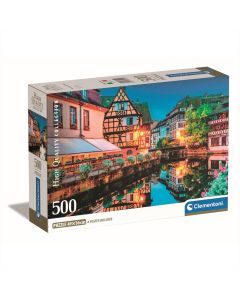 Clementoni Puzzle 500 db poszterrel High Quality Collection - Strasbourg óvárosa