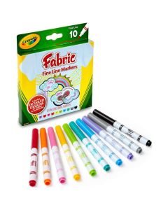 Crayola 10 db-os textilfilc készlet