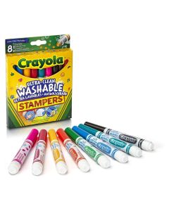 Crayola Extra-kimosható nyomdafilc 8 db