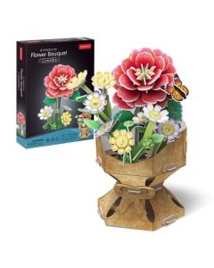 CubicFun 3D puzzle virágcsokor - Kamélia