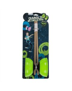 Diabolo fa pálcákkal, sötétben világító - többféle