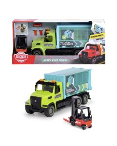 Dickie Heavy Road Volvo kamion szállítmánnyal 25 cm, konténer szállító