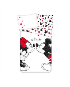 Disney Mickey&Minnie Love ágyneműhuzat 140×200 cm, 70×90 cm