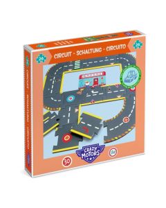 Djeco Crazy Motors Giant City Circuit - Városi autópálya óriás puzzle