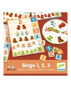 Djeco Eduludo Bingo 1, 2, 3 numbers - Bingó a számokka fejlesztőjáték