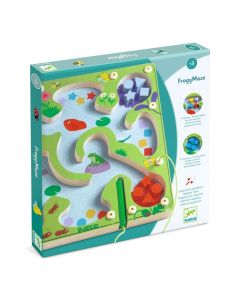 Djeco FrogyMaze - Mágneses labirintus íráselőkészítő, szortírozó fajáték