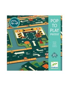 Djeco Roads - Utak, irányok óriás puzzle