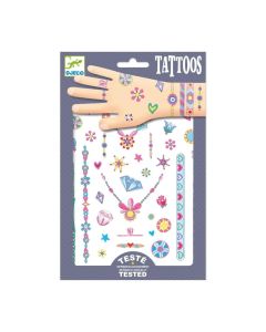 Djeco Tattoos, Jenni's Jewels - Tetováló matricák, Jenni ékszerei
