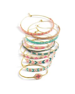 Djeco Tiny beads - Karkötő készítő, gyöngyszövés