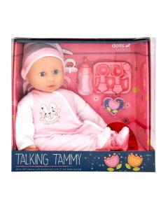 Dolls World baba 46 cm hangokkal és kiegészítőkkel