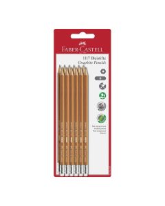 Faber-Castell B grafit ceruza radírral szett, 12 db-os