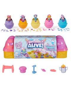 Hatchimals Alive! Tojástartó szett 5 kikelő tojással, meglepetésekkel