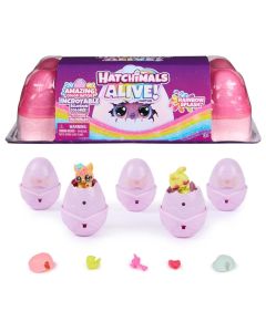 Hatchimals Alive! Tojástartó szivárvány szett 5 kikelő tojással, meglepetésekkel