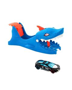 Hot Wheels kilövő bestia kisautóval - kék cápa (GVF41/GVF43)