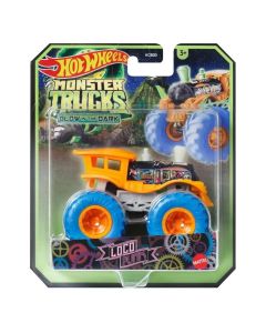 Hot Wheels Monster Truck sötétben világító autó - Loco Punk