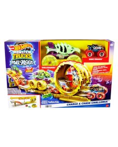 Hot Wheels Monster Trucks Power Smasher hajsza pályaszett