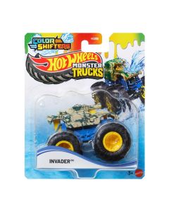 Hot Wheels Monster Trucks színváltós kisautó 1:64 - Invader
