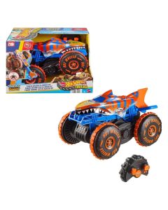 Hot Wheels Monster Trucks távirányítós terepmászó Mega Tiger Shark