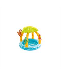 Intex Trópusi sziget kupolás bébimedence 102x86 cm
