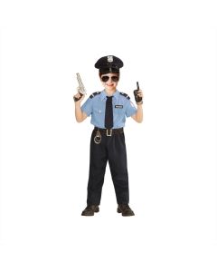 Kék rendőrtiszt jelmez, 116 cm