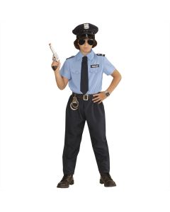 Kék rendőrtiszt jelmez, 128 cm