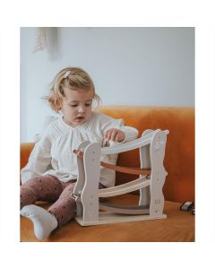 Label-Label Fából készült versenypálya , barna